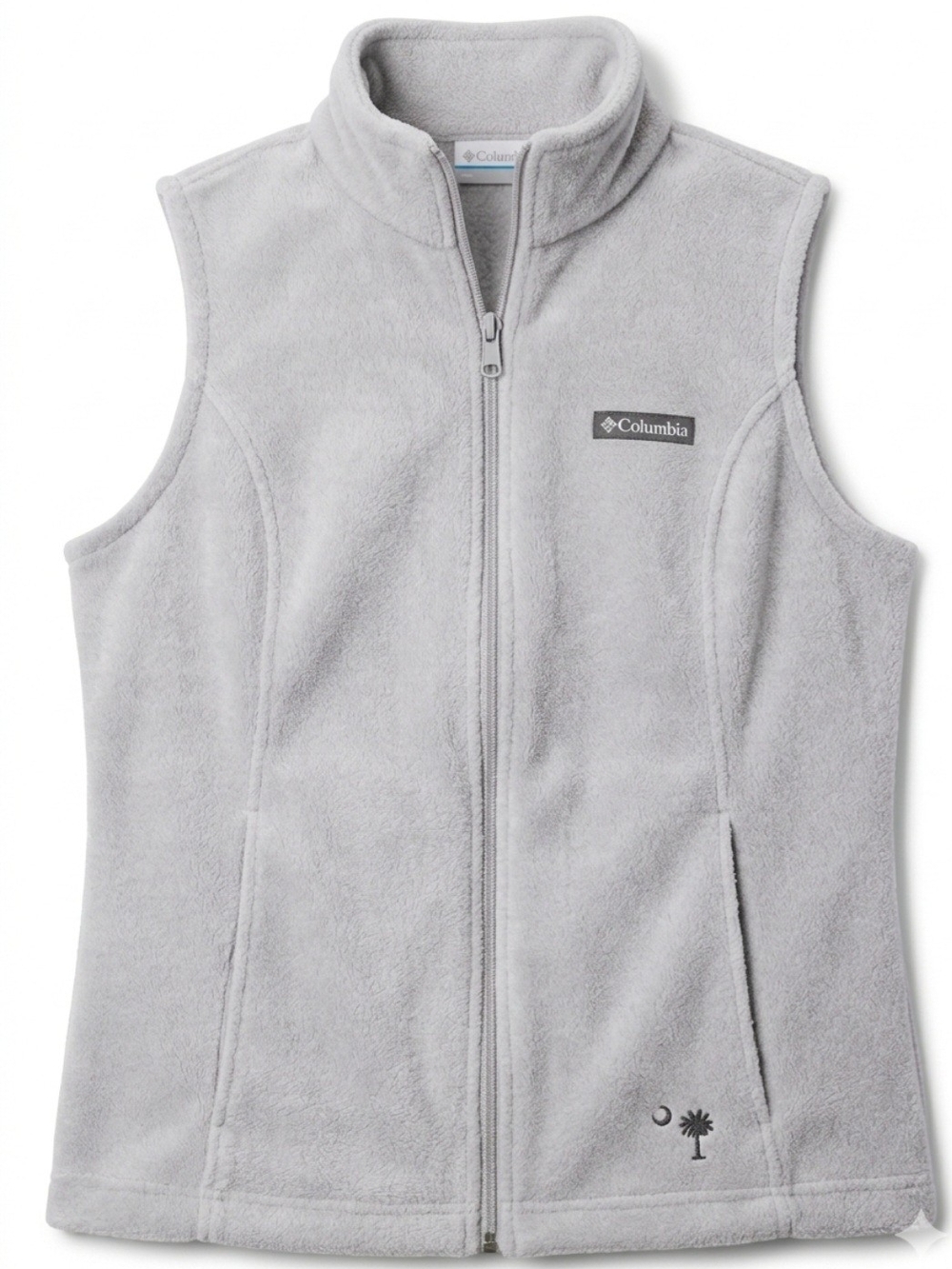 Columbia Womens Light Gray Fleece Vest